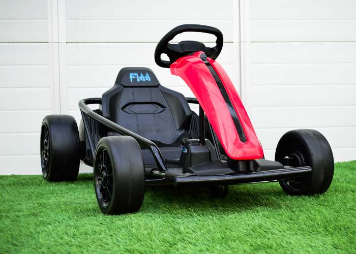 Go Kart electric pentru copii, 500W, roti moi, rosu [4]