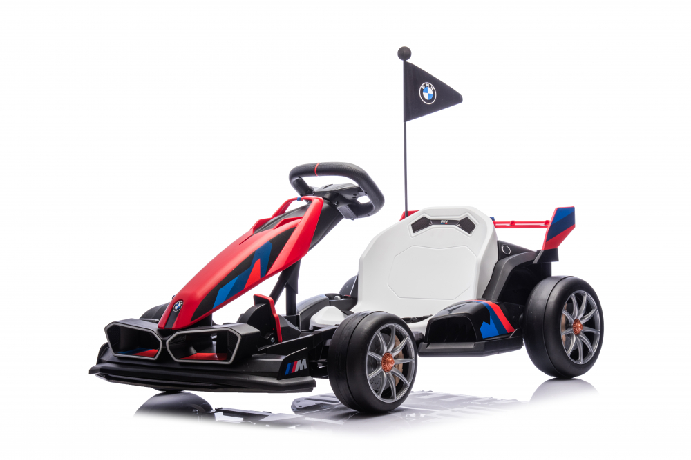 Kart electric pentru copii  BMW Motosport  putere 500W, sasiu ajustabil, rosu [17]