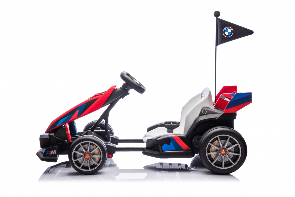 Kart electric pentru copii  BMW Motosport  putere 500W, sasiu ajustabil, rosu [6]