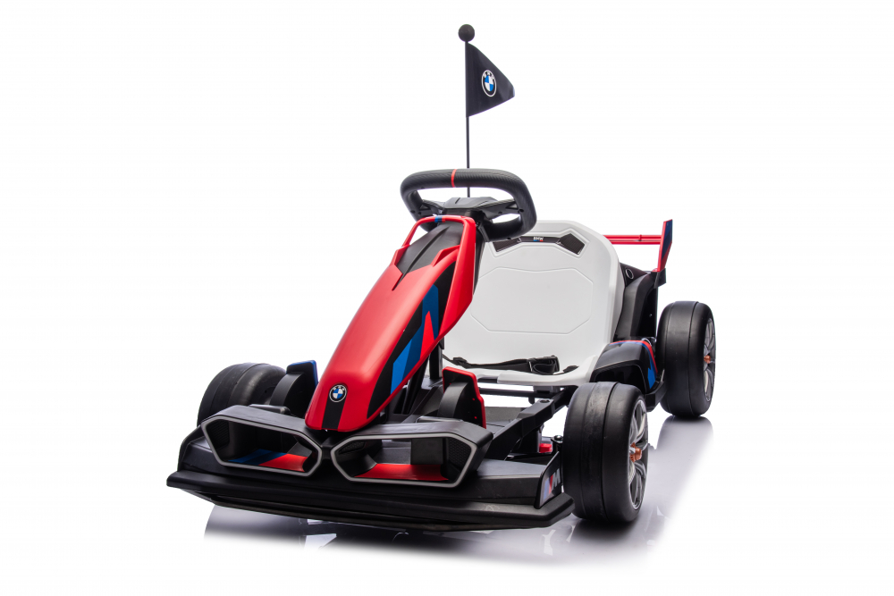 Kart electric pentru copii  BMW Motosport  putere 500W, sasiu ajustabil, rosu [14]