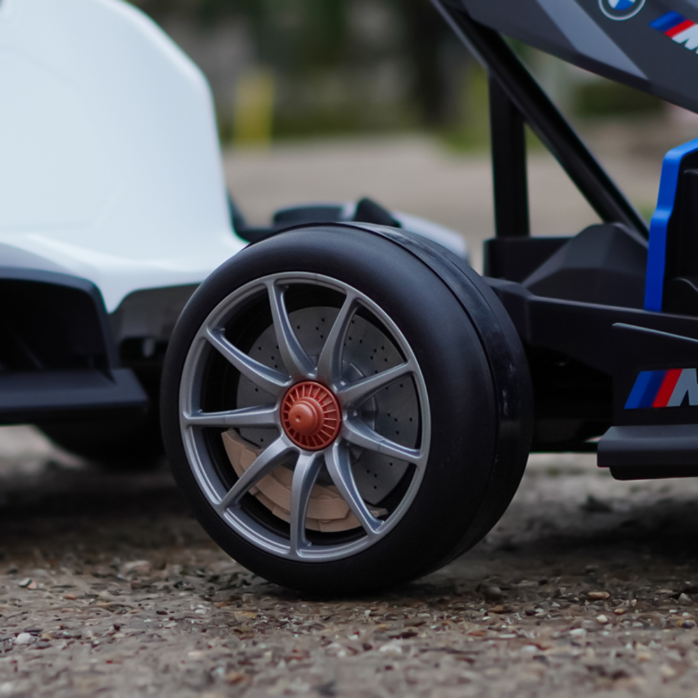 Kart electric pentru copii  BMW Motosport  putere 500W, sasiu ajustabil, Gri [15]