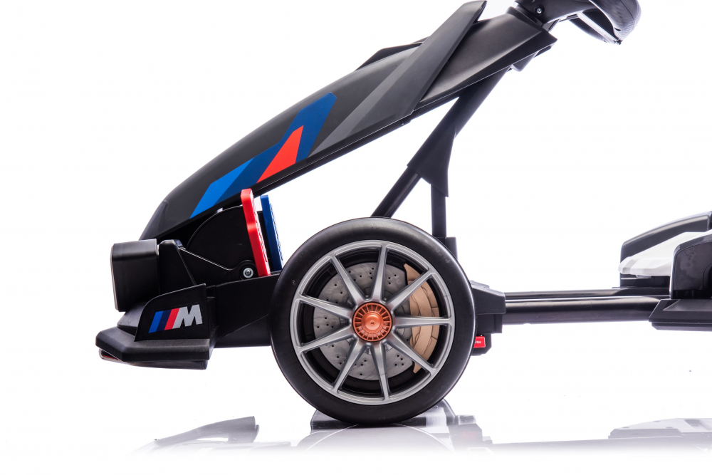 Kart electric pentru copii  BMW Motosport  putere 500W, sasiu ajustabil, Gri [11]