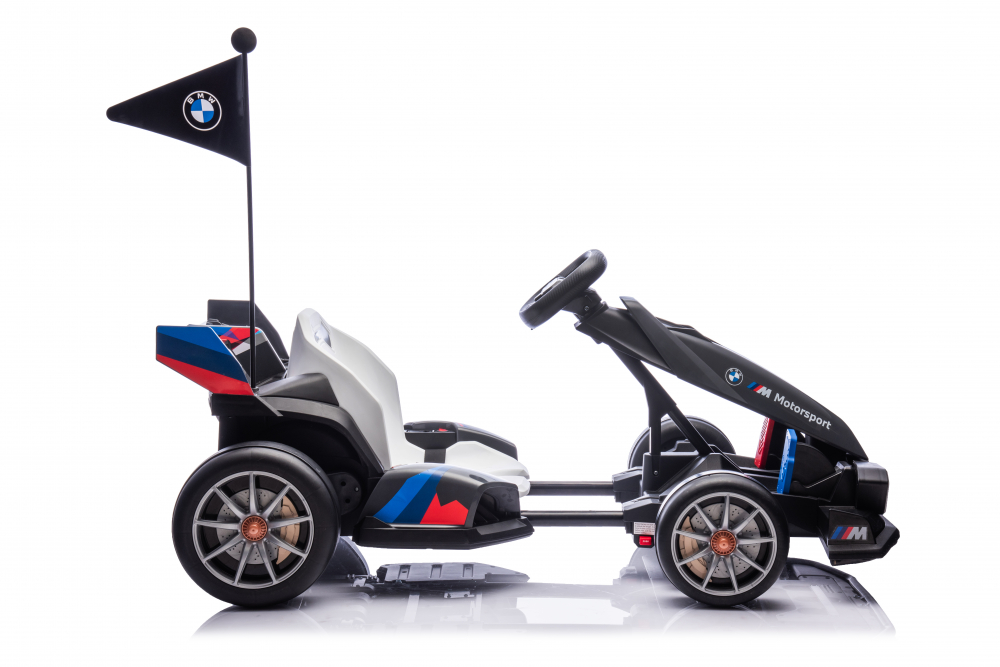 Kart electric pentru copii  BMW Motosport  putere 500W, sasiu ajustabil, Gri [19]