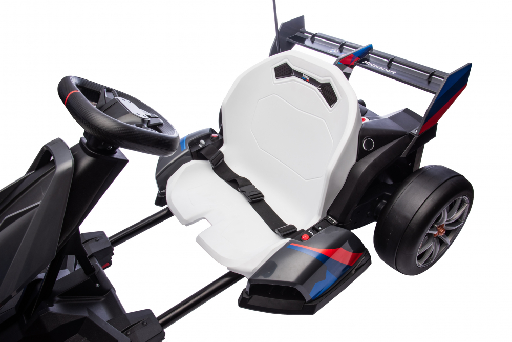 Kart electric pentru copii  BMW Motosport  putere 500W, sasiu ajustabil, Gri [26]
