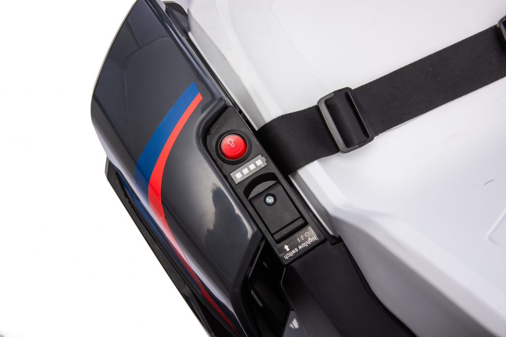 Kart electric pentru copii  BMW Motosport  putere 500W, sasiu ajustabil, Alb [20]