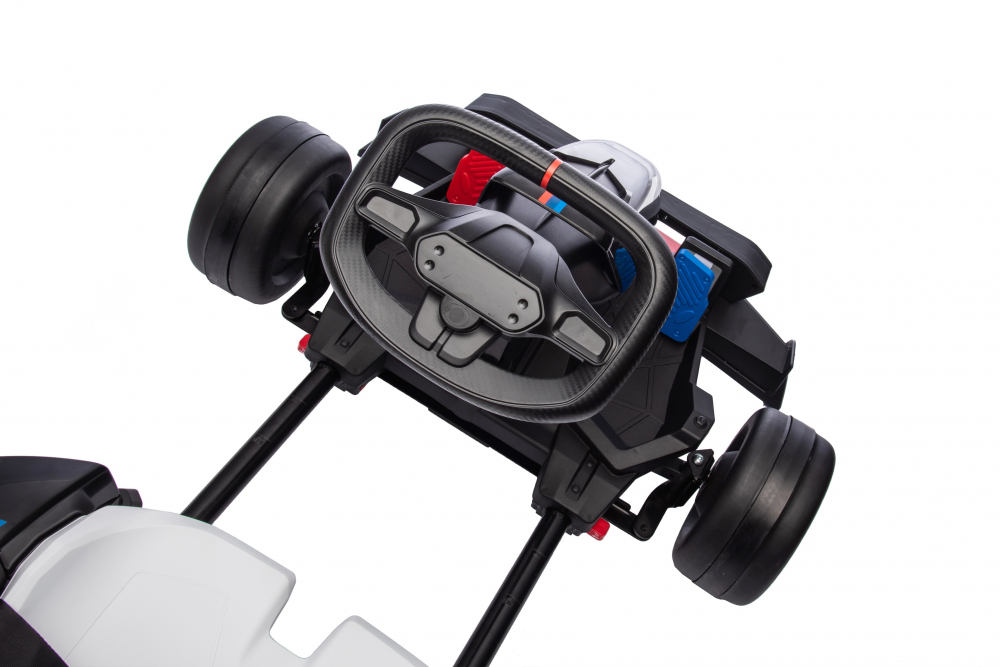 Kart electric pentru copii  BMW Motosport  putere 500W, sasiu ajustabil, Gri [20]