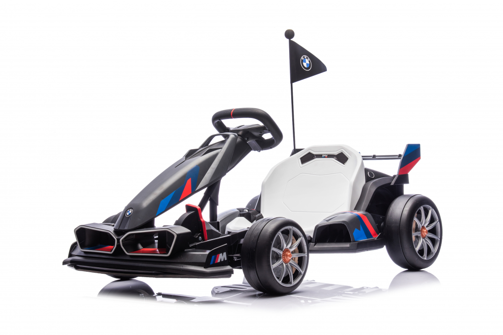 Kart electric pentru copii  BMW Motosport  putere 500W, sasiu ajustabil, Gri [21]