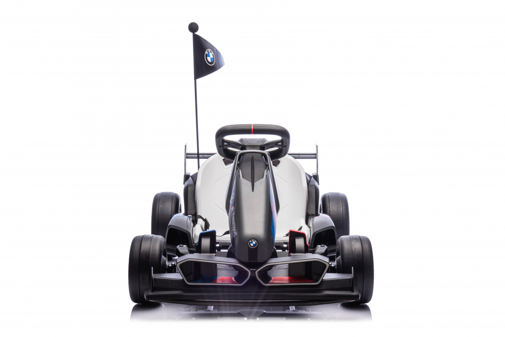Kart electric pentru copii  BMW Motosport  putere 500W, sasiu ajustabil, Gri [7]