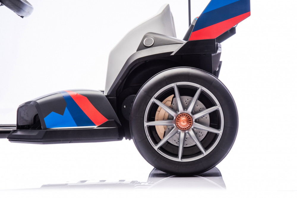 Kart electric pentru copii  BMW Motosport  putere 500W, sasiu ajustabil, Gri [12]