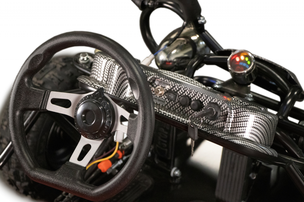 Buggy electric pentru 2 copii NITRO Gokart Hunt 650W 36V 20Ah, culoare albastra [6]