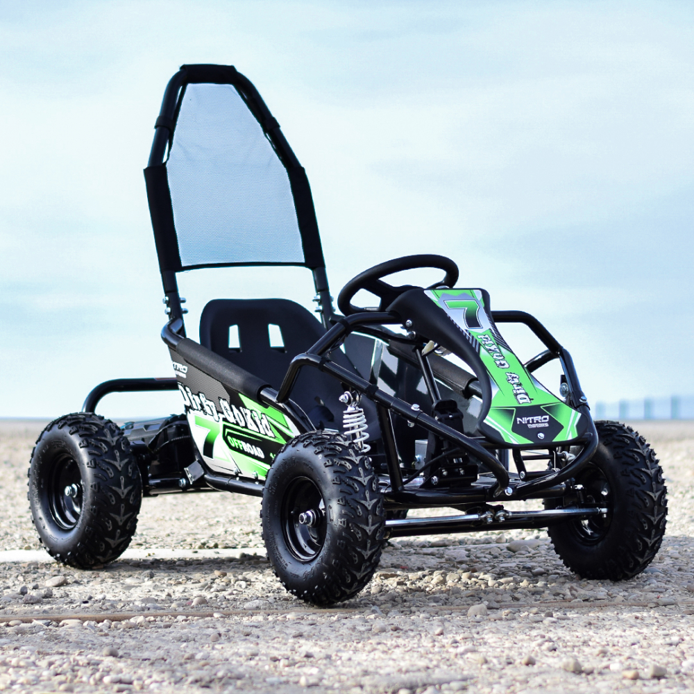 Kart electric pentru copii NITRO GoKid Dirty 1000W 48V #Verde [5]