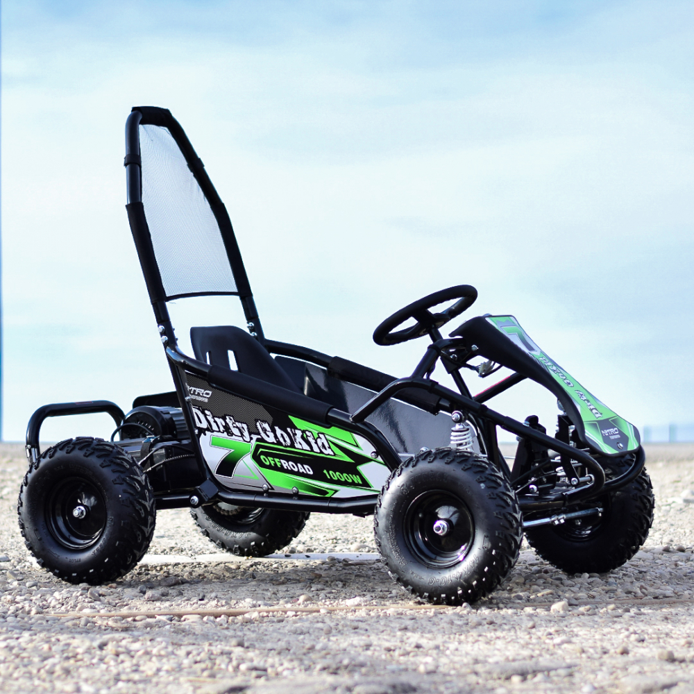 Kart electric pentru copii NITRO GoKid Dirty 1000W 48V #Verde [6]