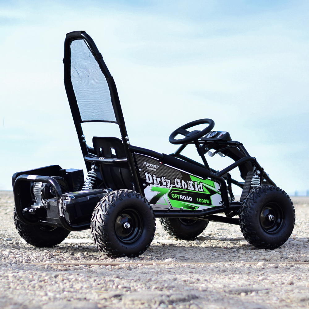 Kart electric pentru copii NITRO GoKid Dirty 1000W 48V #Verde [8]