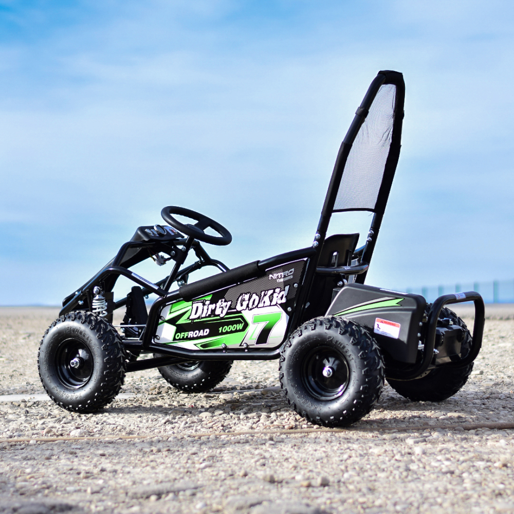 Kart electric pentru copii NITRO GoKid Dirty 1000W 48V #Verde [9]