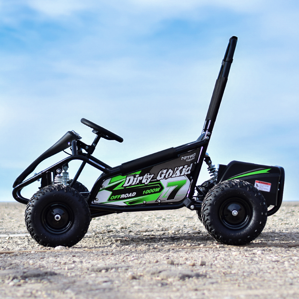 Kart electric pentru copii NITRO GoKid Dirty 1000W 48V #Verde [10]
