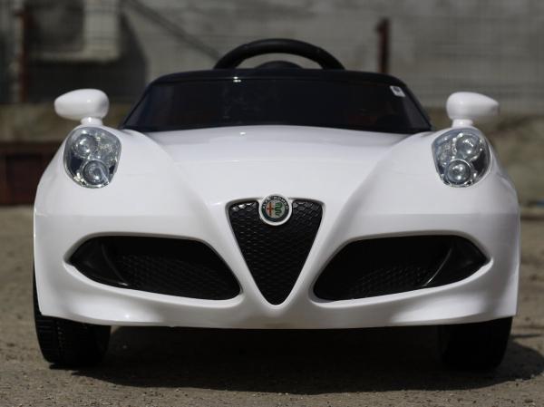Masinuta electrica Alfa Romeo 4C 2x 15W STANDARD #Alb [2]