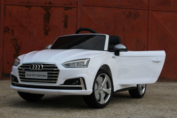 Masinuta electrica Audi S5 Cabriolet 2x35W CU ROTI MOI 12V #Alb [4]