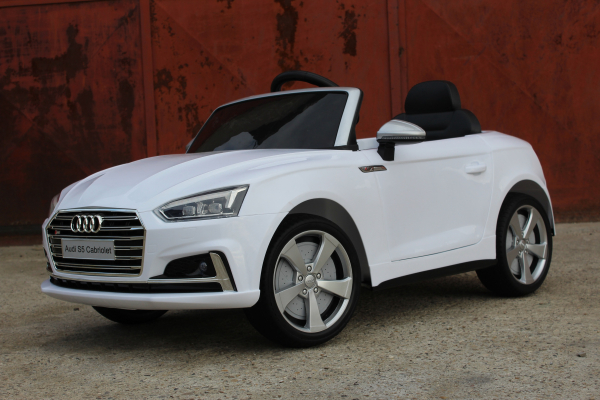 Masinuta electrica Audi S5 Cabriolet 2x35W CU ROTI MOI 12V #Alb [3]
