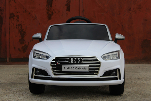 Masinuta electrica Audi S5 Cabriolet 2x35W CU ROTI MOI 12V #Alb [11]