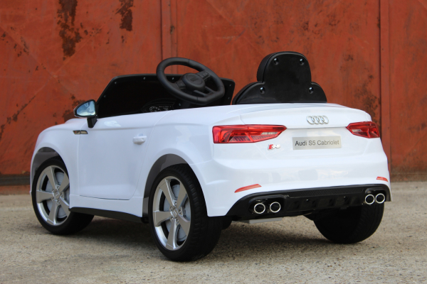 Masinuta electrica Audi S5 Cabriolet 2x35W CU ROTI MOI 12V #Alb [6]