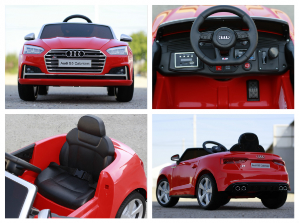 Masinuta electrica copii Audi S5 Cabriolet, rosu [9]