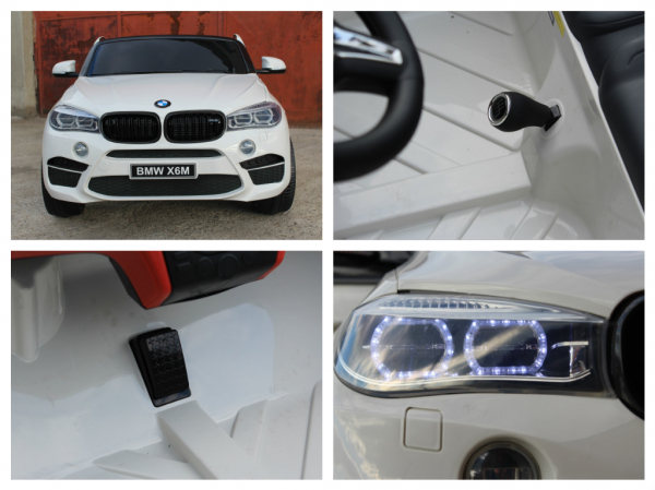 Masinuta electrica BMW X6M 12V XXL STANDARD #Alb [8]