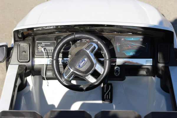 Masinuta electrica Ford Ranger 4x4 180W cu ROTI MOI #ALB [7]
