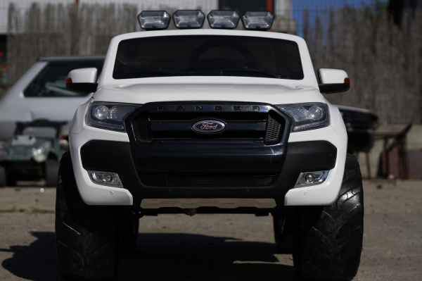 Masinuta electrica Ford Ranger 4x4 180W cu ROTI MOI #ALB [2]
