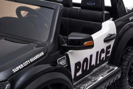 Masinuta electrica Ford Ranger F650 POLICE STANDARD 2x 35W 12V #Negru [5]