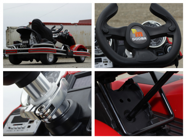 Kart electric Dooma GO! KART 2x 35W 12V STANDARD #Rosu [9]