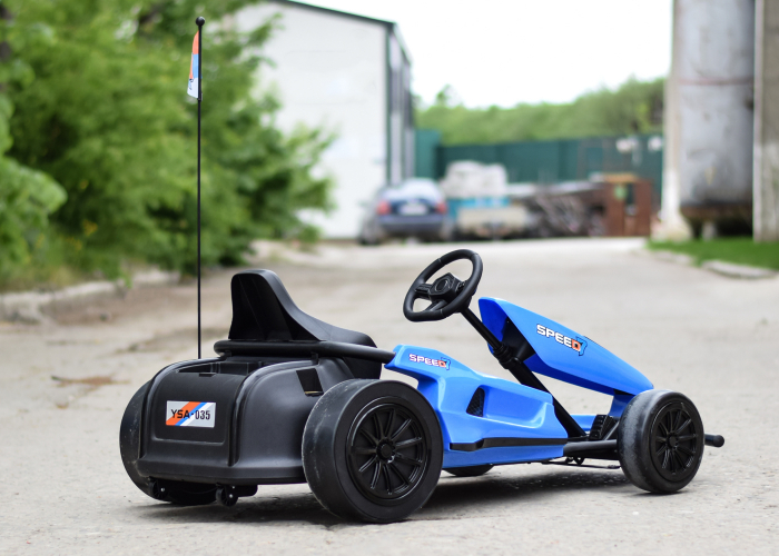 Kart electric copii 3-11 ani A035 F1, albastru, 500W [7]