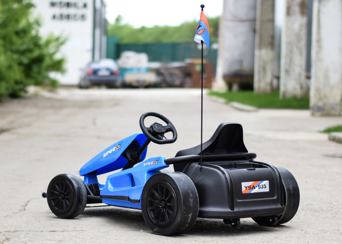 Kart electric copii 3-11 ani A035 F1, albastru, 500W [6]
