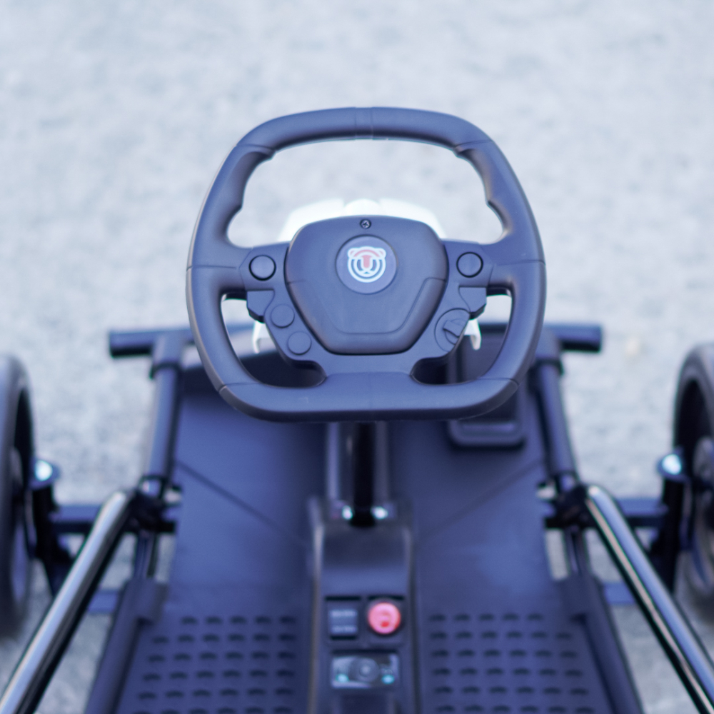 Kart electric copii SX1968, 500W, roti moi, alb [12]
