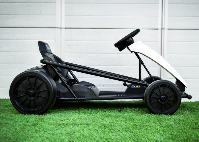 Kart electric copii SX1968, 500W, roti moi, alb [5]