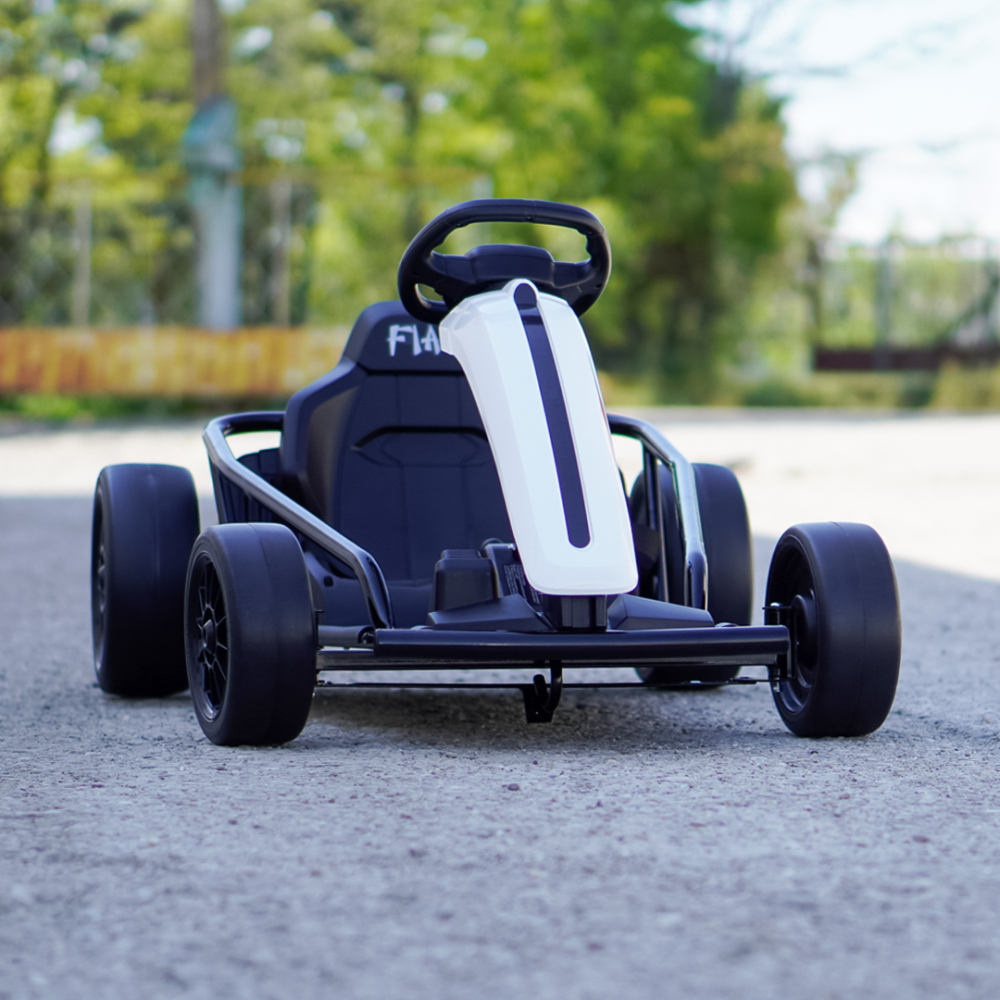 Kart electric copii SX1968, 500W, roti moi, alb [3]