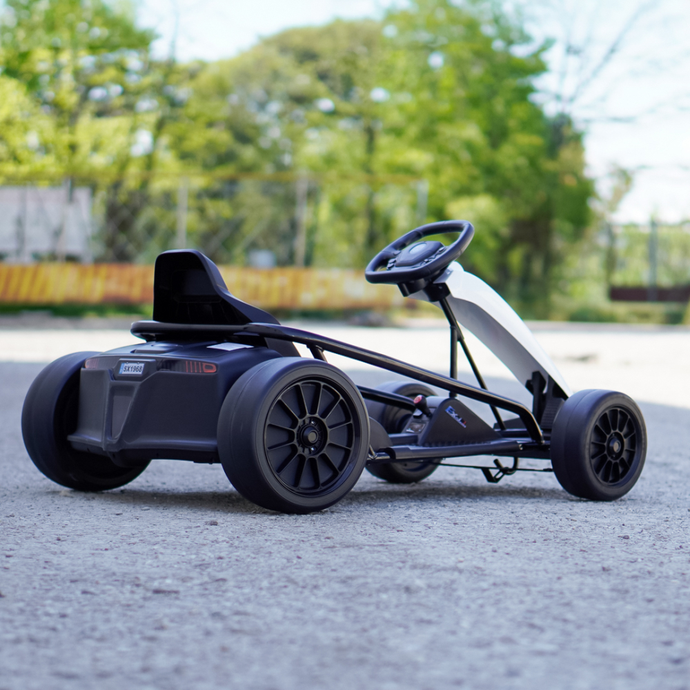 Kart electric copii SX1968, 500W, roti moi, alb [5]