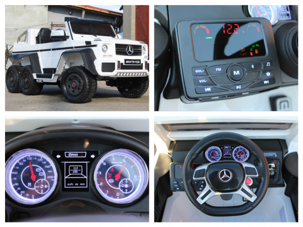 Mercedes G63, 6x6, alb, pentru copii 2-5 ani [8]