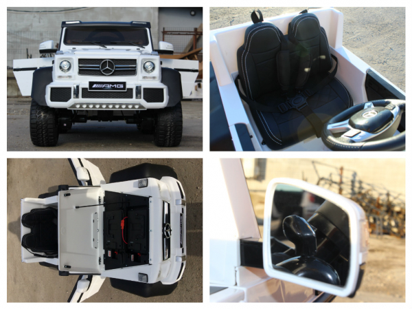 Mercedes G63, 6x6, alb, pentru copii 2-5 ani [10]