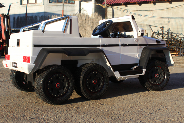 Mercedes G63, 6x6, alb, pentru copii 2-5 ani [6]