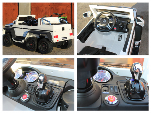 Mercedes G63, 6x6, alb, pentru copii 2-5 ani [9]