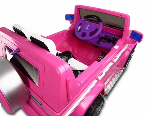 Masinuta electrica pentru fetite Mercedes G55, roz [4]