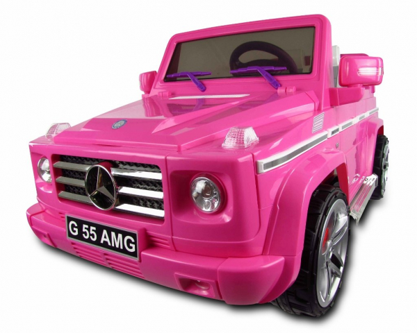 Masinuta electrica pentru fetite Mercedes G55, roz [5]