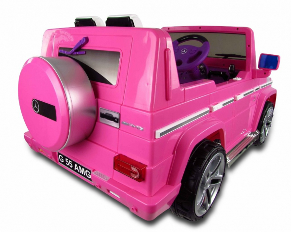 Masinuta electrica pentru fetite Mercedes G55, roz [2]