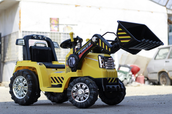 Excavator electric Holicy pentru copii 2-6 ani, galben [3]