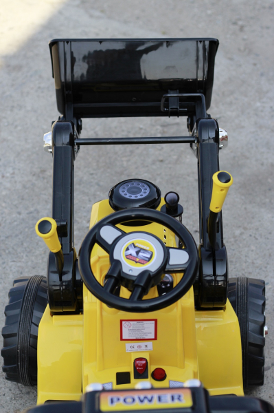 Excavator electric Holicy pentru copii 2-6 ani, galben [9]