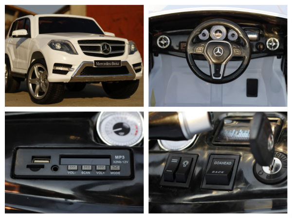 Masinuta electrica copii Mercedes GLK 2 x 35W, alba [9]