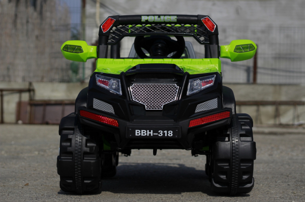 Masinuta electrica pentru copii POLICE BBH-318, verde [2]