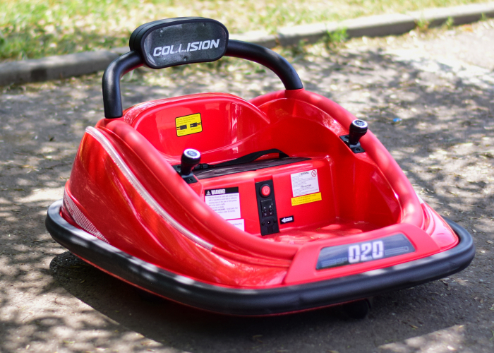 Masinuta busitoare cu RC, Kinderauto Super Collision 70W 12V culoare Rosie [2]