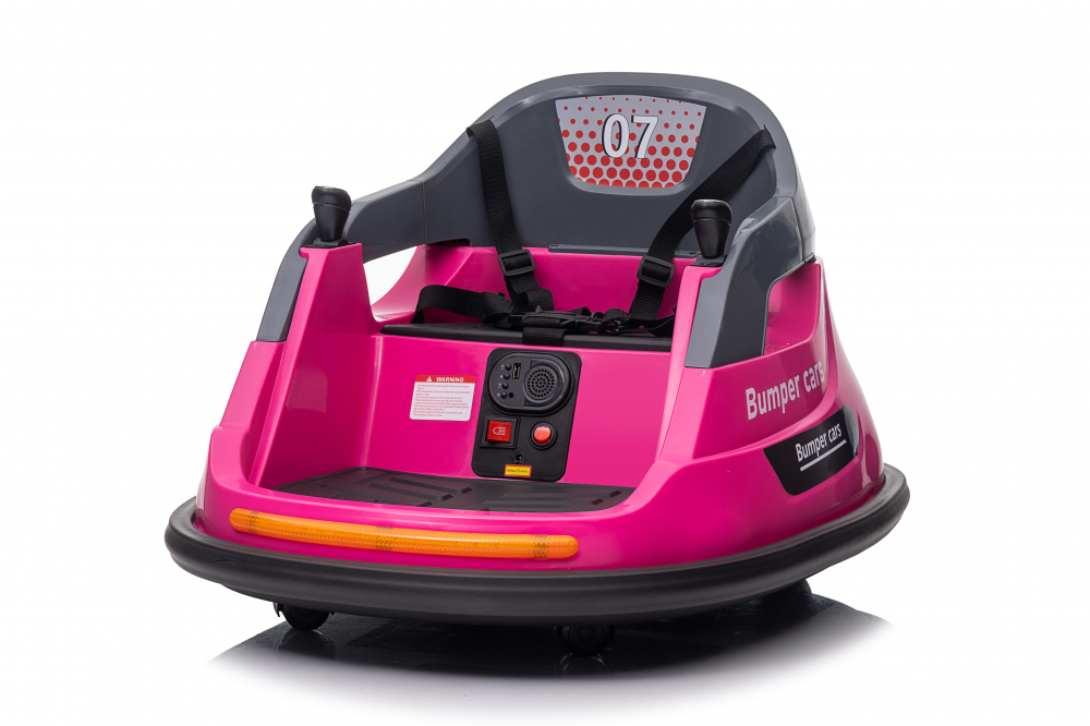 Masinuta busitoare cu telecomanda, Kinderauto Bumper, 70W 12V, culoare roz [3]