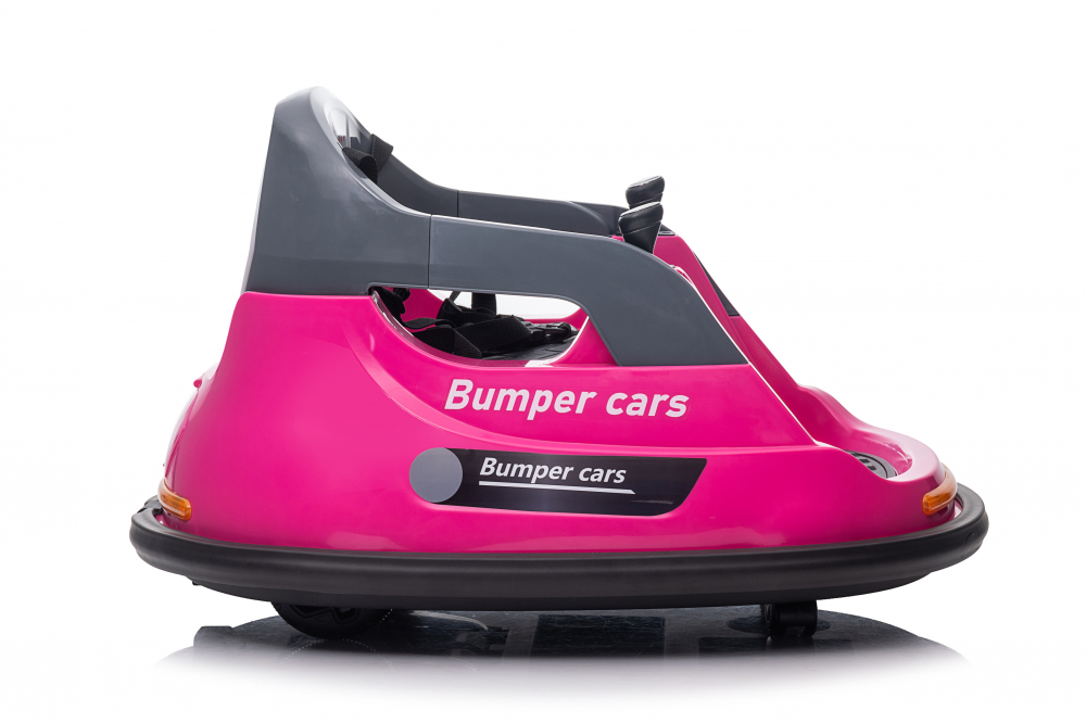 Masinuta busitoare cu telecomanda, Kinderauto Bumper, 70W 12V, culoare roz [9]